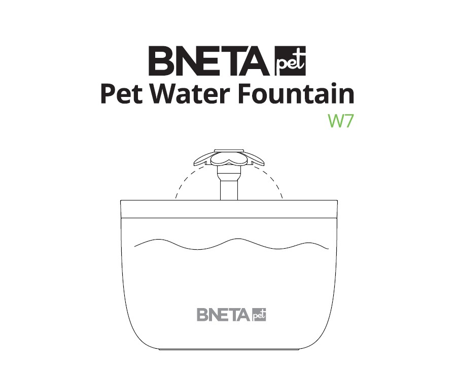 BNETA Pet Water Fountain W7